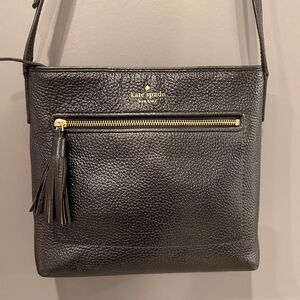 Kate Spade Black Pebbled Leather Crossbody Bag